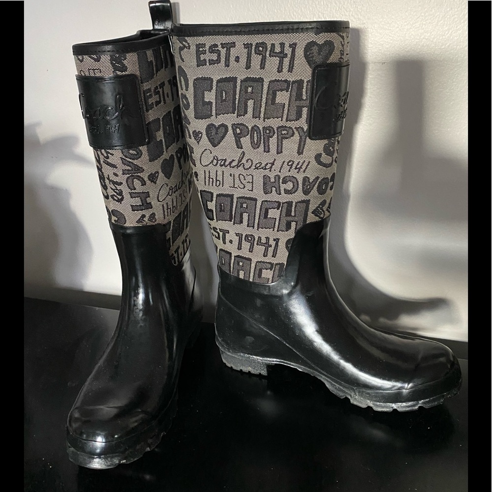 Coach rain boots